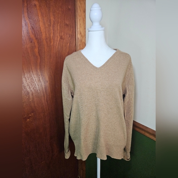 Vintage John Franks Wool Sweater Tan Size Medium - Picture 1 of 6